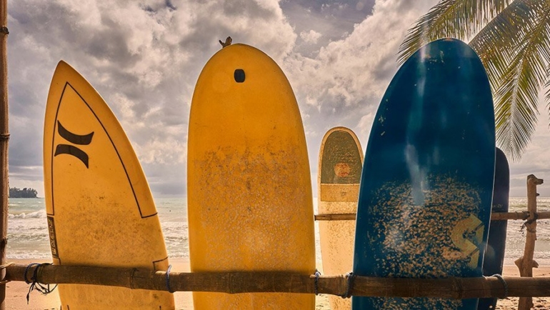 Surfing in Thailand