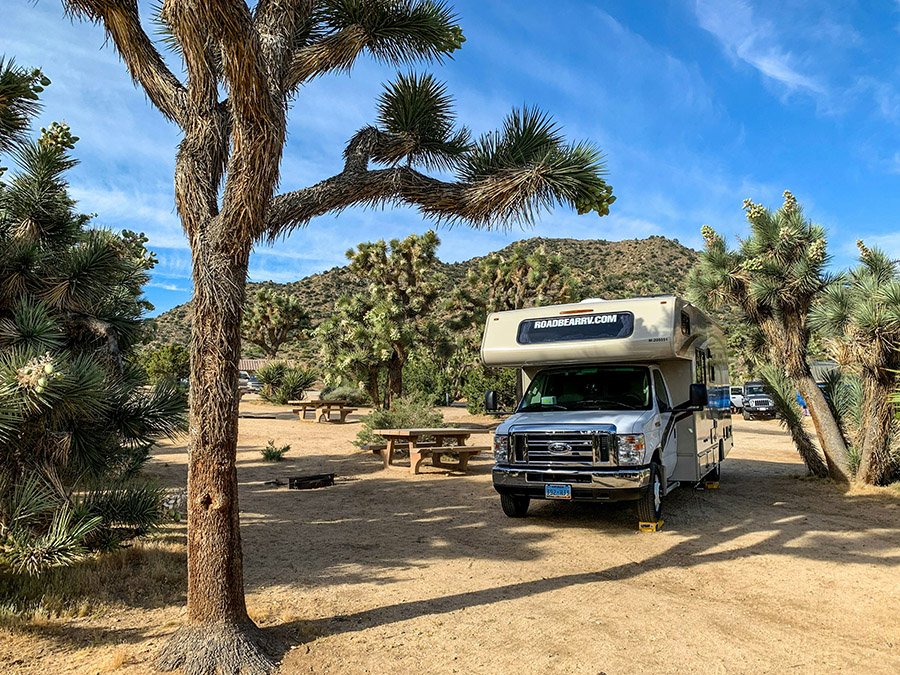 RV in a campground