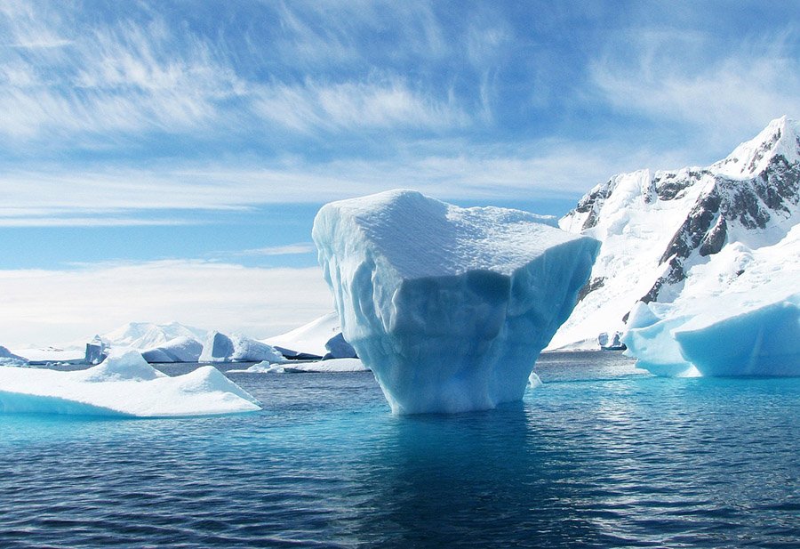 icebergs in Antarctica