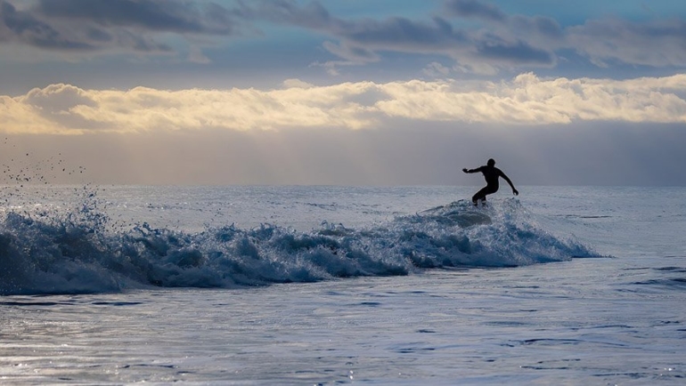 Surfing in El Salvador