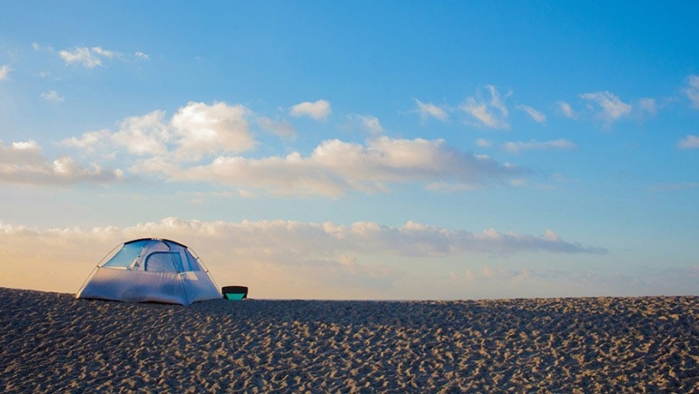 Camping on Doheny State Beach