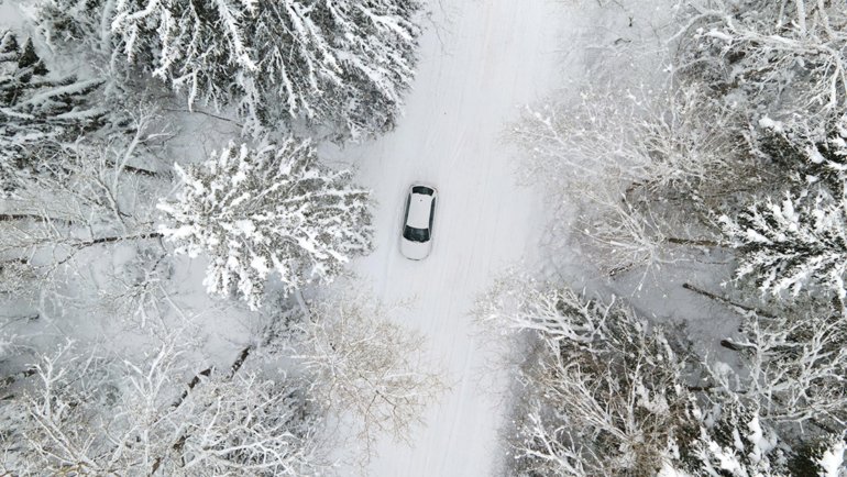 driving on snow