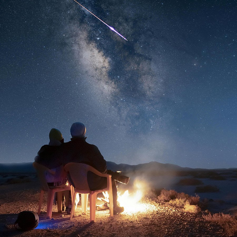 Stargazing in the desert