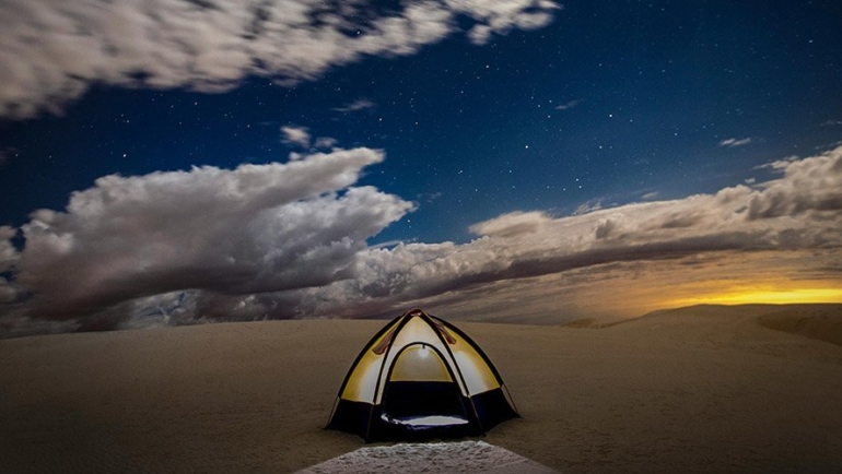 Desert camping