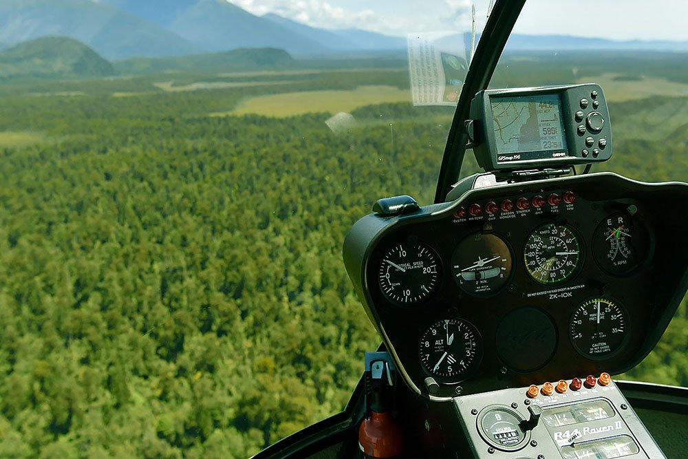 helicopter cockpit view