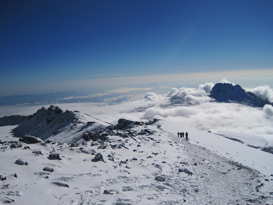 Snow on Mount Kilimanjaro
